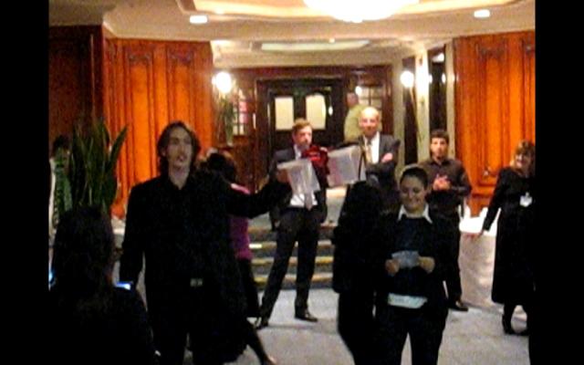 Protesters invade the Aviation Emissions Trading Summit 2007.