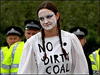 ’No to dirty coal’ at mass day of action, 31.8.06